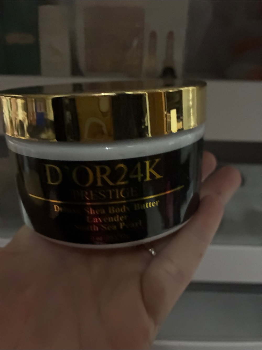D'OR24K Prestige Deep Shea Hair Mask — Black & Gold